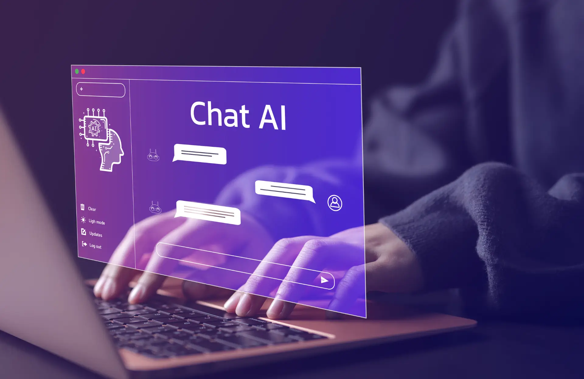 Screenshot of project: Intelligent Website Chatbot
